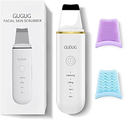 Épurateur Ultrasonique de Peau Soin Visage, avec fonction exfoliante et massage avec Charge USB