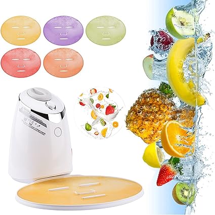 Machine à Masque Visage - Soin Facial de Beauté Naturel Do-It-Yourself (DIY) - Nettoie, Hydrate, Raffermit - Recettes à Base de Collagène et de Fruits